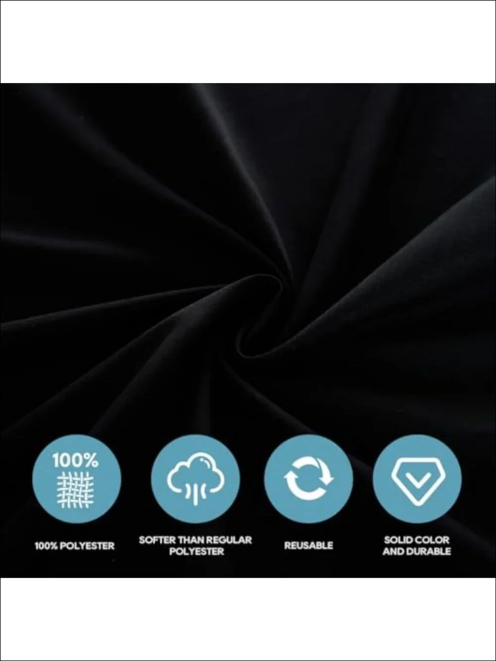 Polyester Wrinkle Resistant Tablecloth 60x102 6 Pack Dining